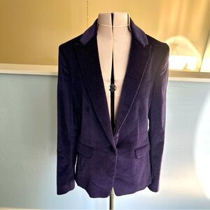 Rag & Bone Purple and Gold Speckled One Button Blazer Size 4